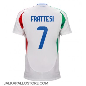 Italia Davide Frattesi #7 Vieraspaita EM-Kisat 2024 Lyhythihainen